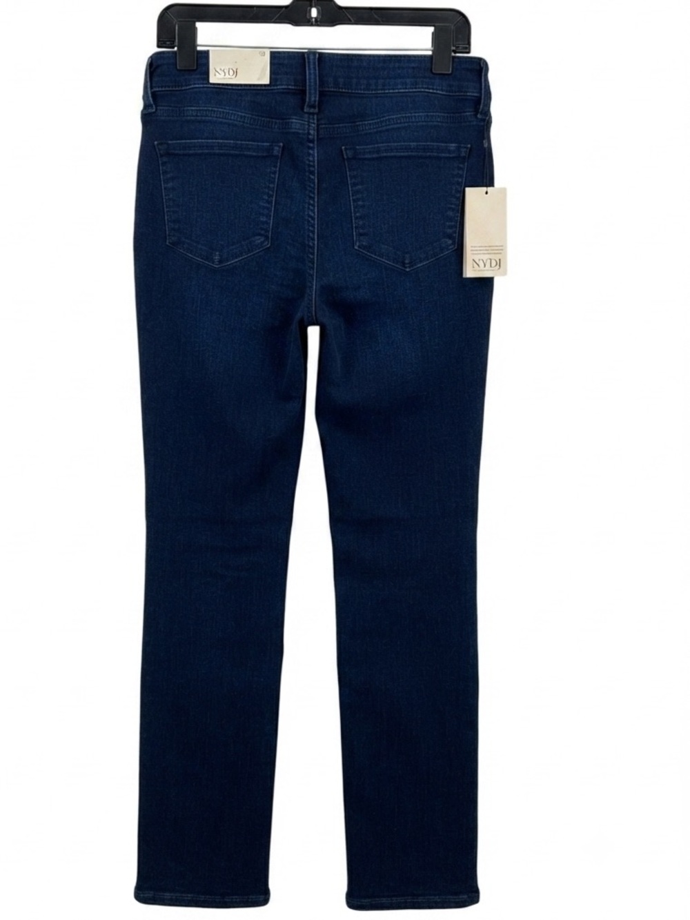 NYDJ Marilyn Straight Leg Jeans in Dark Blue Wash - Picture 3 of 8